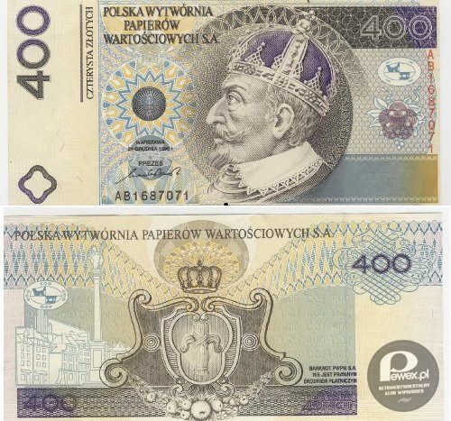 Banknot 400 złotych – Ktokolwiek widział, ktokolwiek wie... 