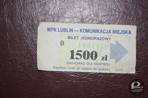 Stary bilet z Lublina