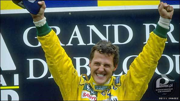 Pierwszy wygrany wyścig Schumachera