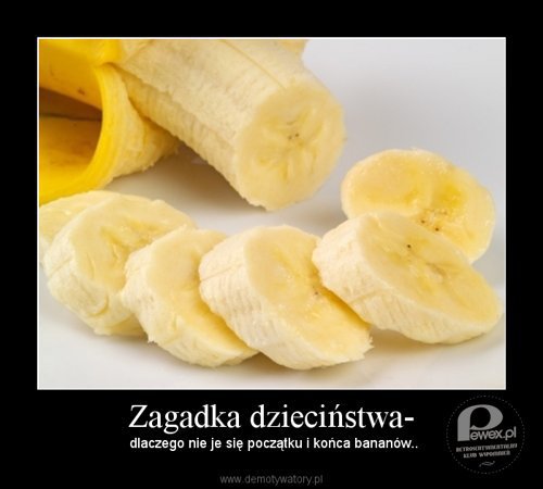 Zakaz jedzenie końcówek banana